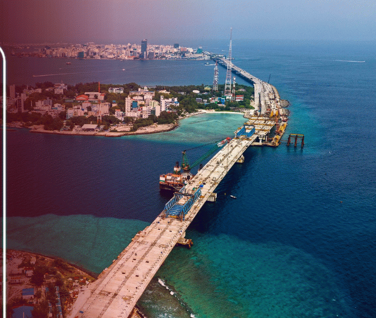 Thilamale Bridge Reaches New Milestone: Vilimalé and Gulhiyfalhu Connected