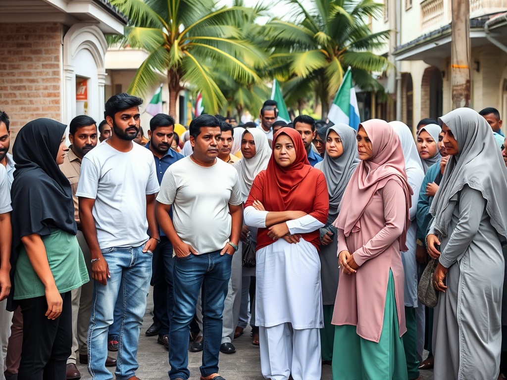 Police use force against peaceful protesters in Malé
