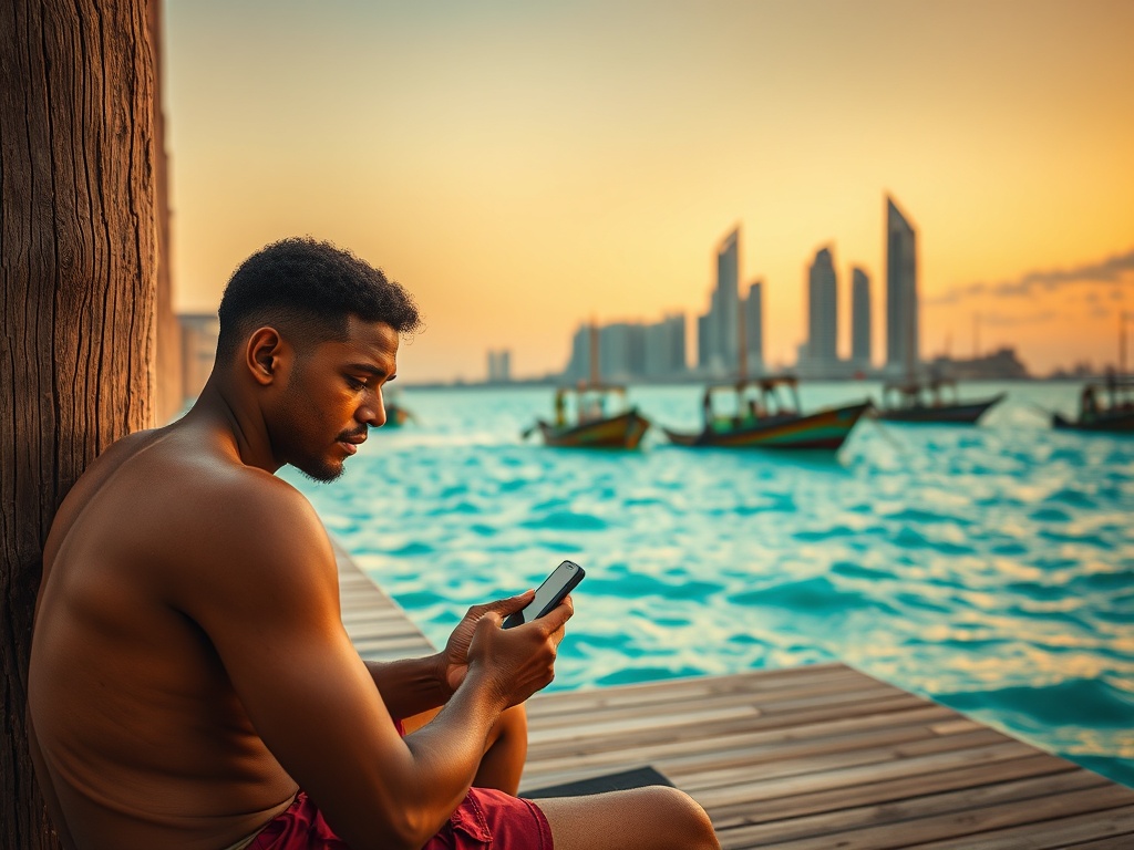 A Phone Screen Where Island Greetings Used to Be