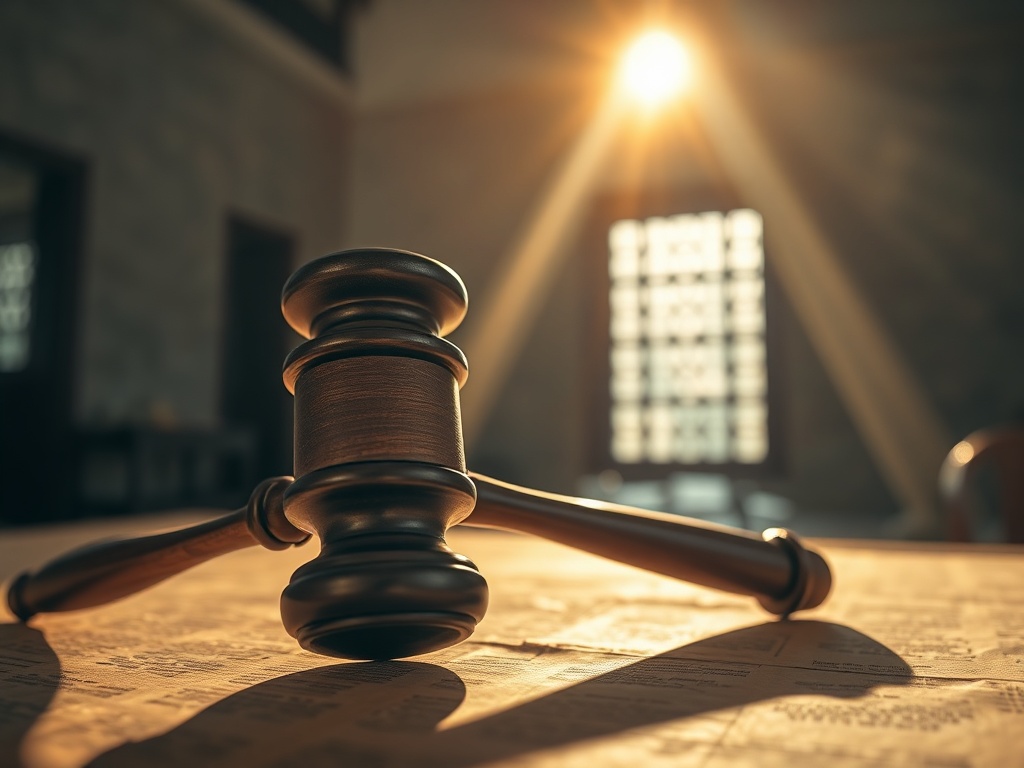 A Gavel on a Blurred Flag, Justice Out of Focus in Malé