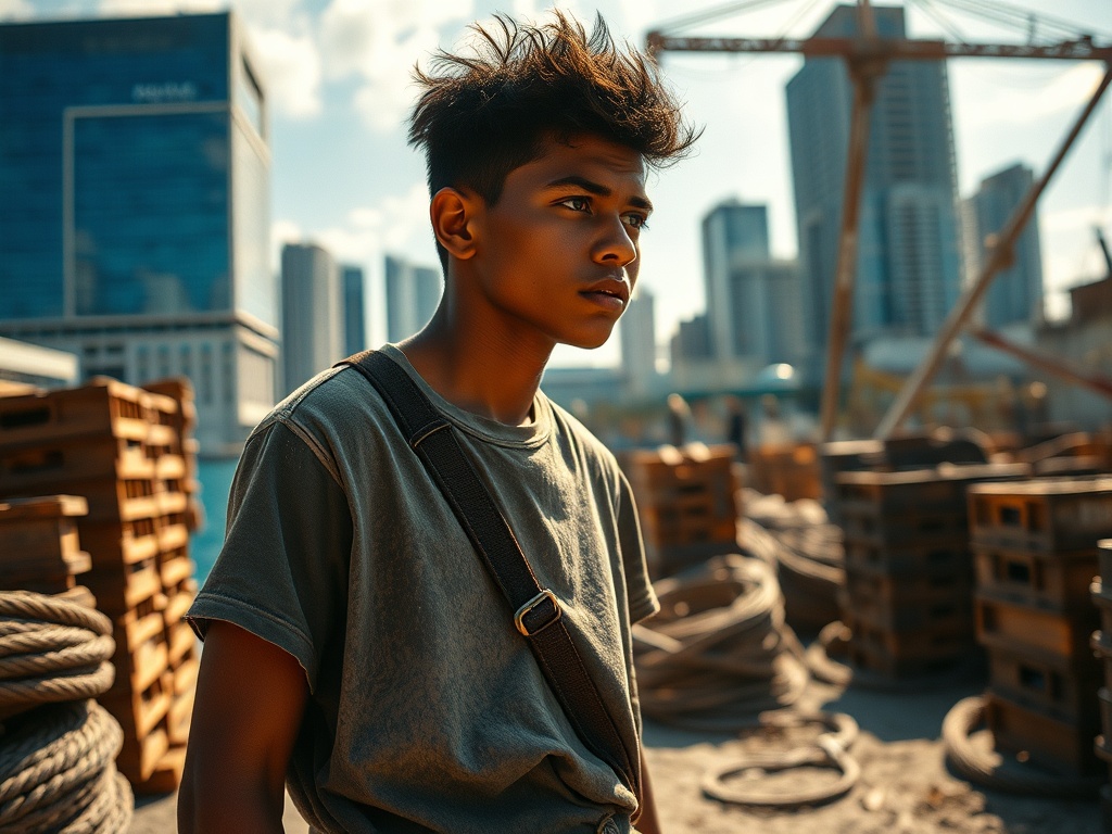 A Young Labourer, a Cement Sack, and the Weight of Unemployment