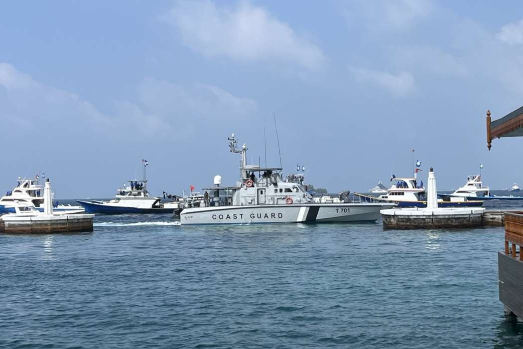 Coast Guard Assists in Protest as Fishermen Demonstrate in Male’