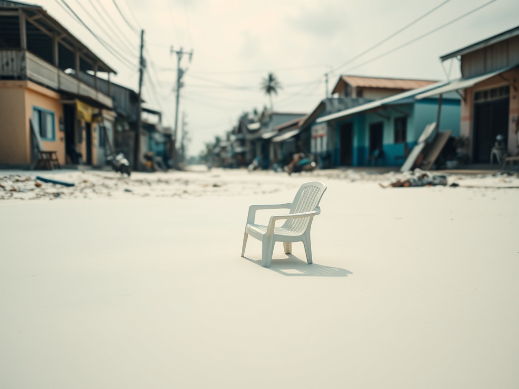 Pillows, Mattresses, and Uncollected Rubbish Mar Hulhumalé's Beach Road