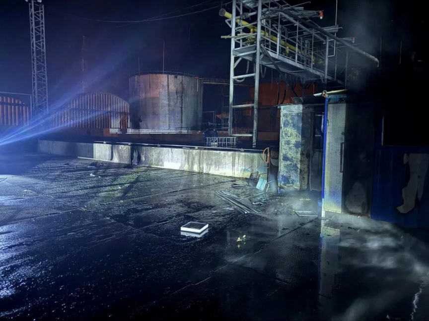 Ukraine Drone Strike Damages Port and Gas Pipeline in Russia's Tuapse
