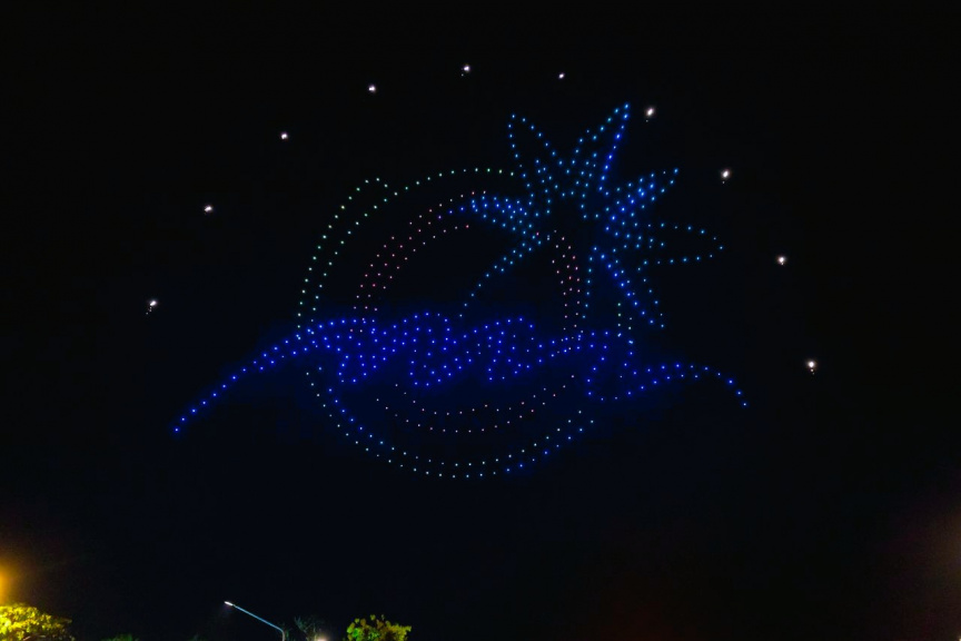 Hulhumale' Lights Up with Spectacular Drone Show to Welcome 2026