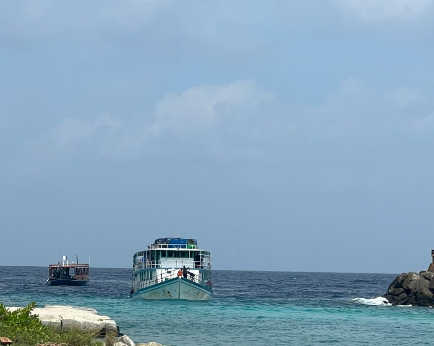 Cargo Vessel Carrying 17 People Rescued from Sinking Near Fuvahmulah