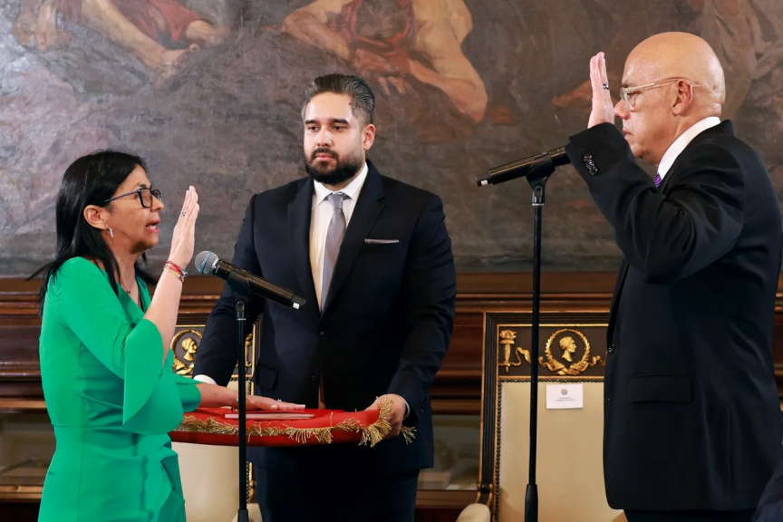 Delcy Rodriguez Sworn in as Venezuela's Interim President After US Captures Maduro