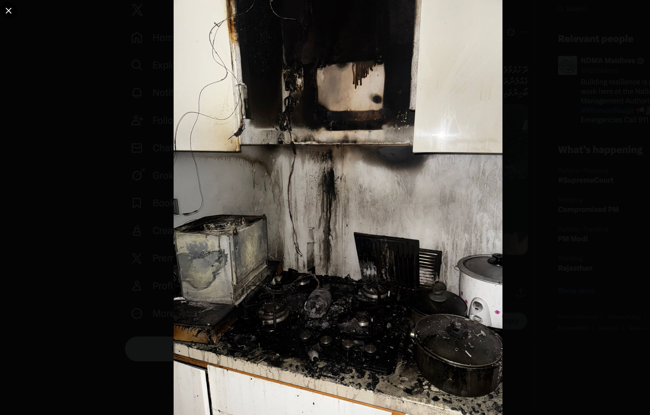 Fire breaks out in Hulhumalé's One Avenue apartment, residents evacuated