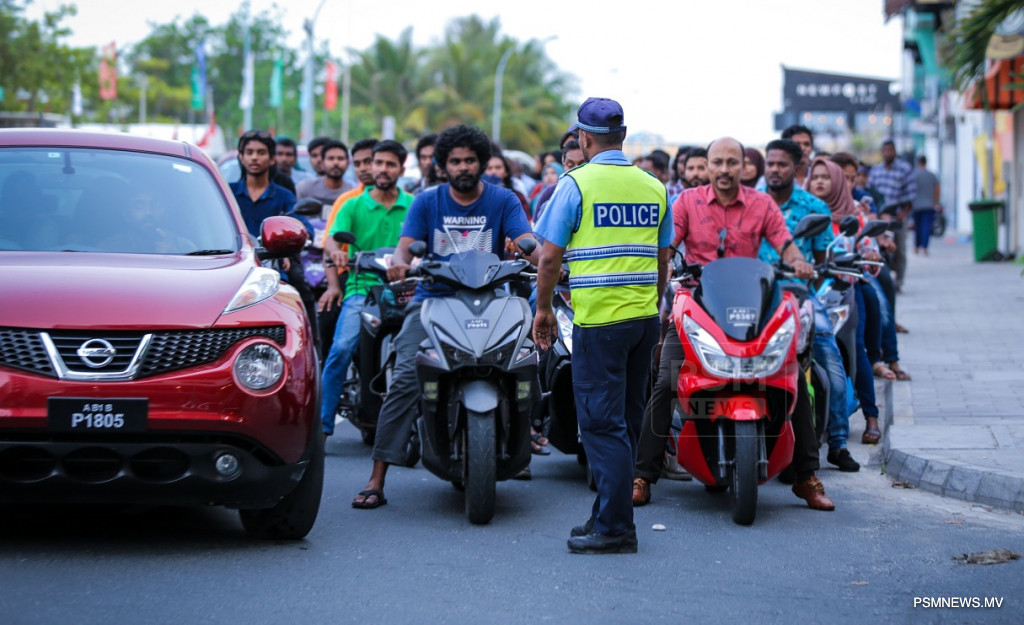 Police Implement Major Traffic Restrictions Across Male' for Eid al-Adha Celebrations