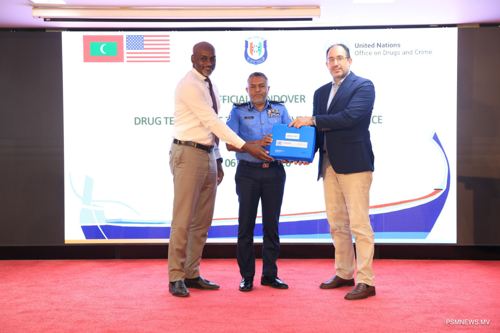 US Donates 150 Drug Testing Kits to Bolster Maldives Anti-Drug Operations
