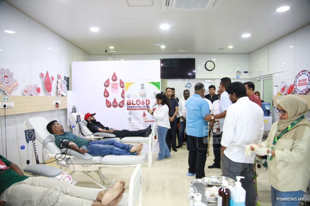 Indian Community in Maldives Donates Blood to Mark 80th Independence Day