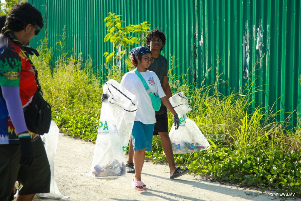 Over 280kg of Waste Collected During World Cleanup Day in Hulhumalé