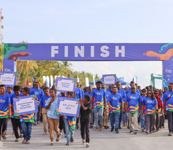 Maldives Pension Office Hosts Fourth '3Gen Walk' in Hanimaadhoo
