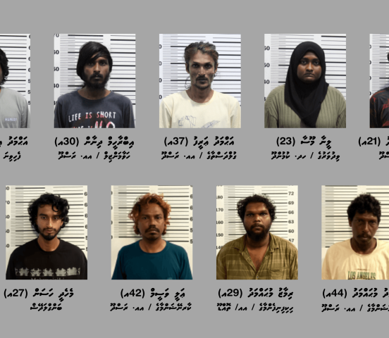 Drug and Alcohol Operation in Rasdhoo: Nine Arrested Including Eight Maldivians and a Foreigner