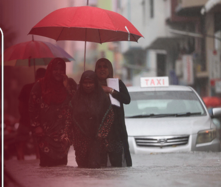 Heavy Rain Inundates Male’ Region; 90 mm Recorded in 24 Hours