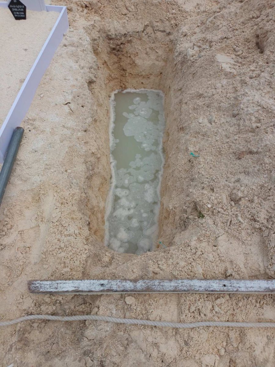 Hulhumalé Cemetery Burials Temporarily Suspended Due to Water Accumulation