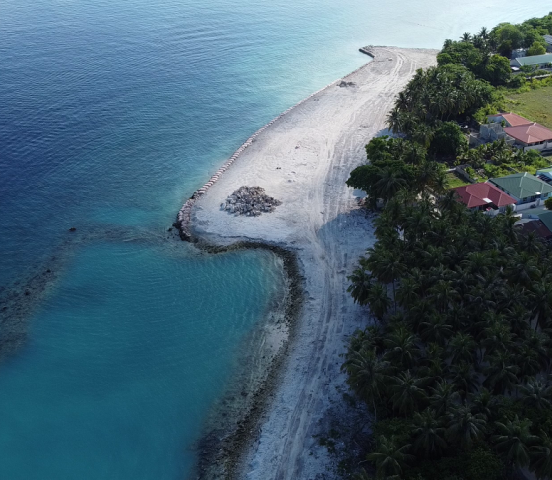 Land Reclamation and Harbor Expansion Underway in R. Meedhoo