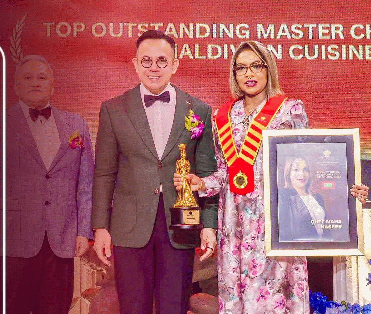 Maldivian Chef Mahaa Naseer Wins Top Outstanding Master Chef Award of Maldives Cuisine