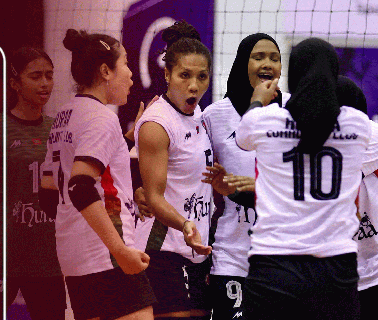 Huraa Community Club Secures National Volleyball Championship Berth with One Match to Spare