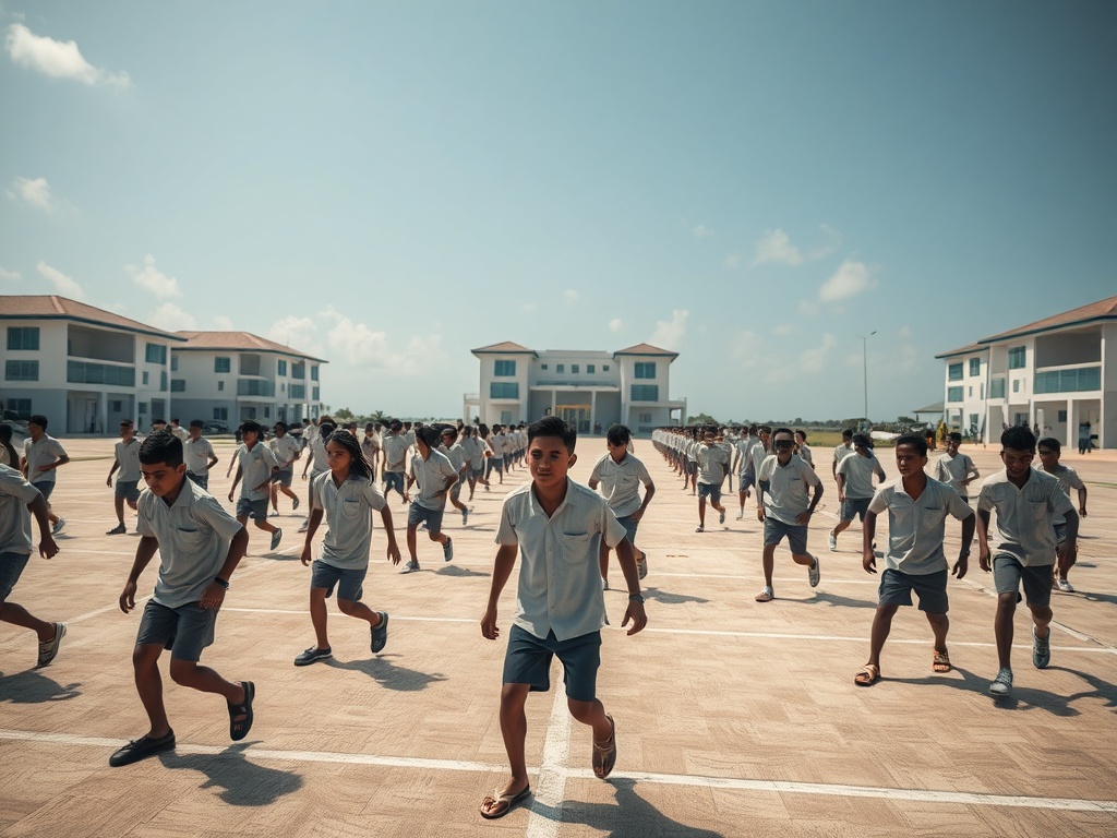 Hope Island feels like a child soldier training camp
