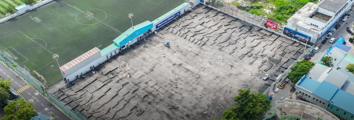 Work Begins to Replace Turf at Maafannu No. 1 Football Field