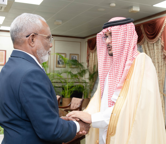 Speaker stresses regional consultation and support in meeting with Saudi envoy